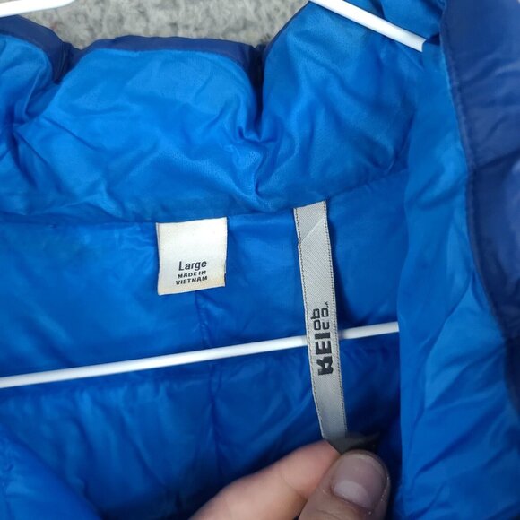 Rei Co Op Jacket Womens Large Down Puffer Blue Full Zip Winter - Picture 6 of 10